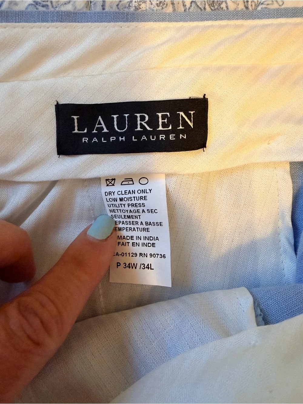 Ralph Lauren Light Blue Men's Dress Slacks